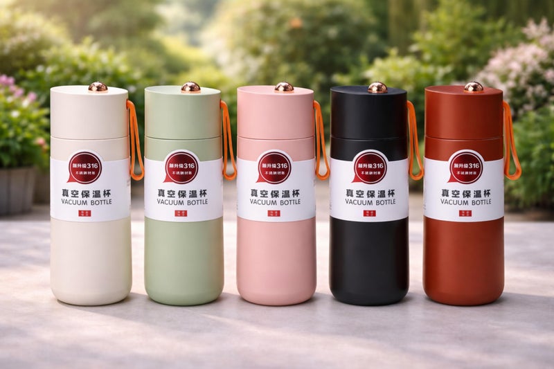 Vacuum Insulated Stainless Steel Thermal Mug 316 Food-Grade Thermal Mug with Lid & Strap – Leakproof Double Wall Travel Coffee Flask, Hot & Cold Water Bottle for Office, Gym & Outdoor (Red) - Image 3