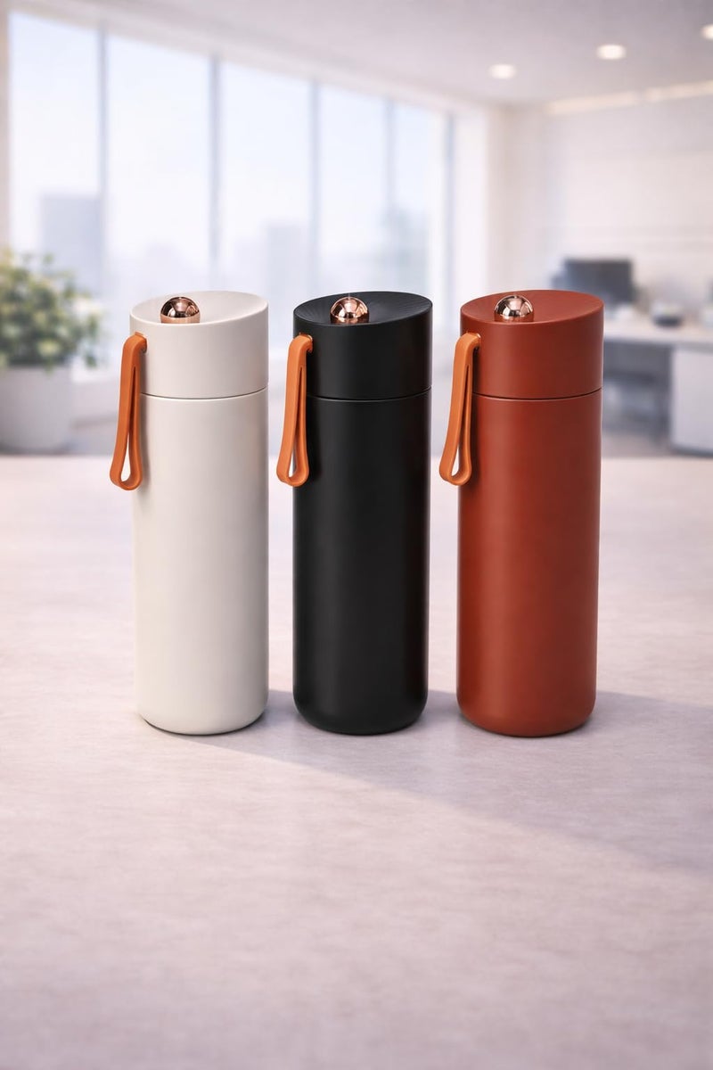 Vacuum Insulated Stainless Steel Thermal Mug 316 Food-Grade Thermal Mug with Lid & Strap – Leakproof Double Wall Travel Coffee Flask, Hot & Cold Water Bottle for Office, Gym & Outdoor (Red) - Image 5