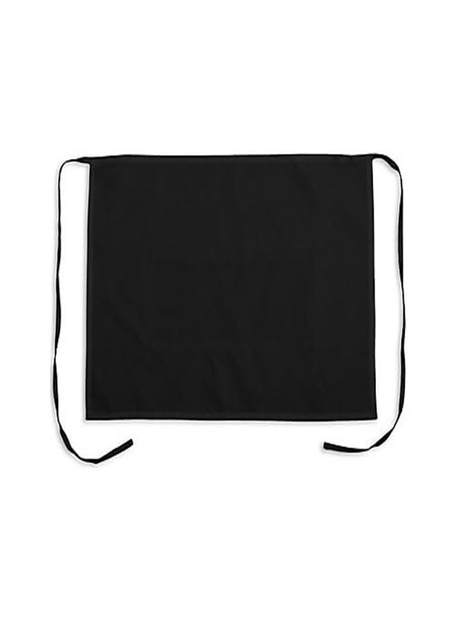 KNG Pack of 6 - Black Bistro Apron, 2 Pockets - Image 1