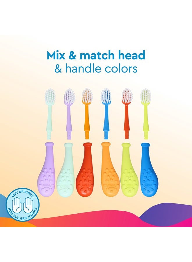 Radius Big Kidz Forever Brush Replacement Heads for Children, 6 Years and Up, BPA Free ADA Accepted for Growing Teeth and Gums, 2 Heads - Extra Soft (3 Count) - Image 4