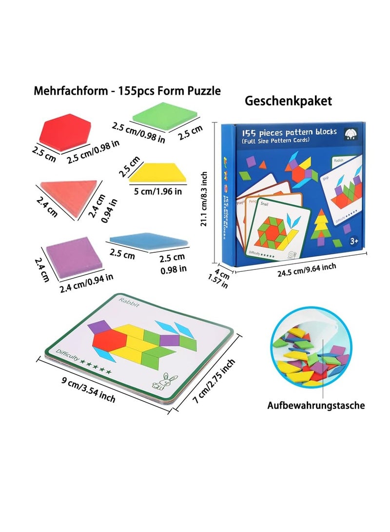 Tangram Children’s Puzzle Toy – Premium Wooden Educational Puzzle for Brain Development  - Image 2