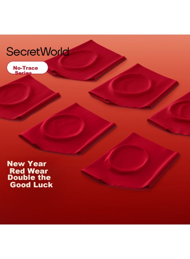 Secretworld Women's Red Seamless Antibacterial Cotton Crotch Underwear For Zodiac Year, New Year Wedding Red Triangle Shorts - Image 1