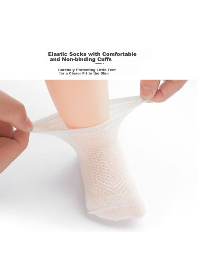 9i9 Baby Socks Newborn Baby Socks Mesh Loose Mouth Breathable Combed Cotton Socks 6 Pairs 1-3 Years Old A375 - Image 2