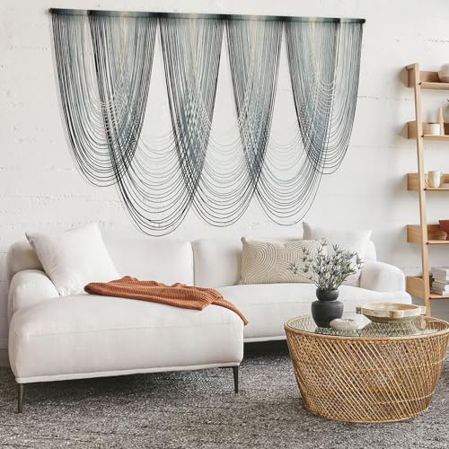 IOWER Large Macrame Wall Hanging DipDyed Macrame Wall Decor Boho Wall Decor Craftsmanship Fiber Art 57 W x 41 L