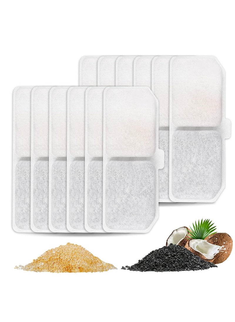 Oasisgalore Cat Water Fountain Filters, 12-Pack Replacement Charcoal Filters for Pet Water Dispensers  - Image 1