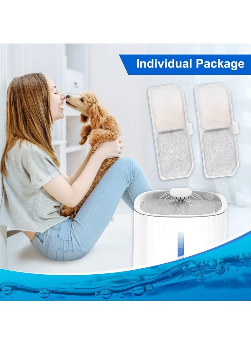 Cat Water Fountain Filters, 12-Pack Replacement Charcoal Filters for Pet Water Dispensers
