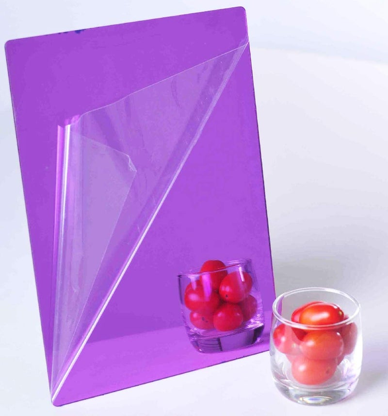 Bikri Kendra - 20 Geometric Purple - Mirror Acrylic Wall Stickers - Image 4
