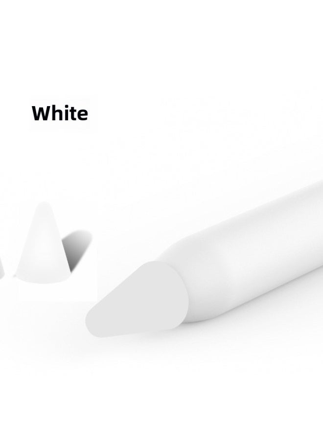Generic - Tablet Stylus Silicone Nib Case For Apple Pencil Nib Cap Stylus Nib Protective Case-Color:White-Applicable Model:Bare Nib Sleeve - Image 1