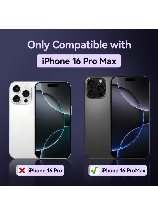 For IPhone 16 Pro Max Soft TPU Case With Magnetic Adsorption Adjustable Crossbody Strap Neck Cord Lanyard And Wrist Tether Safety Straps For IPhone 16 Pro Max (Purple) - Image 2