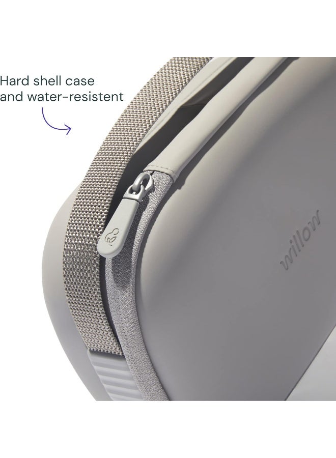 Willow حقيبة حمل مضخة ويليو للاستخدام اليدوي الحر | حقيبة صلبة مع صينية قابلة للإزالة | رمادي - Image 4
