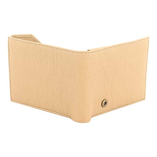 SAMTROH Beige Edge Cut PU Leather Wallet for Men I 3 Card Slots I 2 Currency & 2 Secret Compartments I 1 Coin Pocket & 2 ID Card Slots. - Image 3