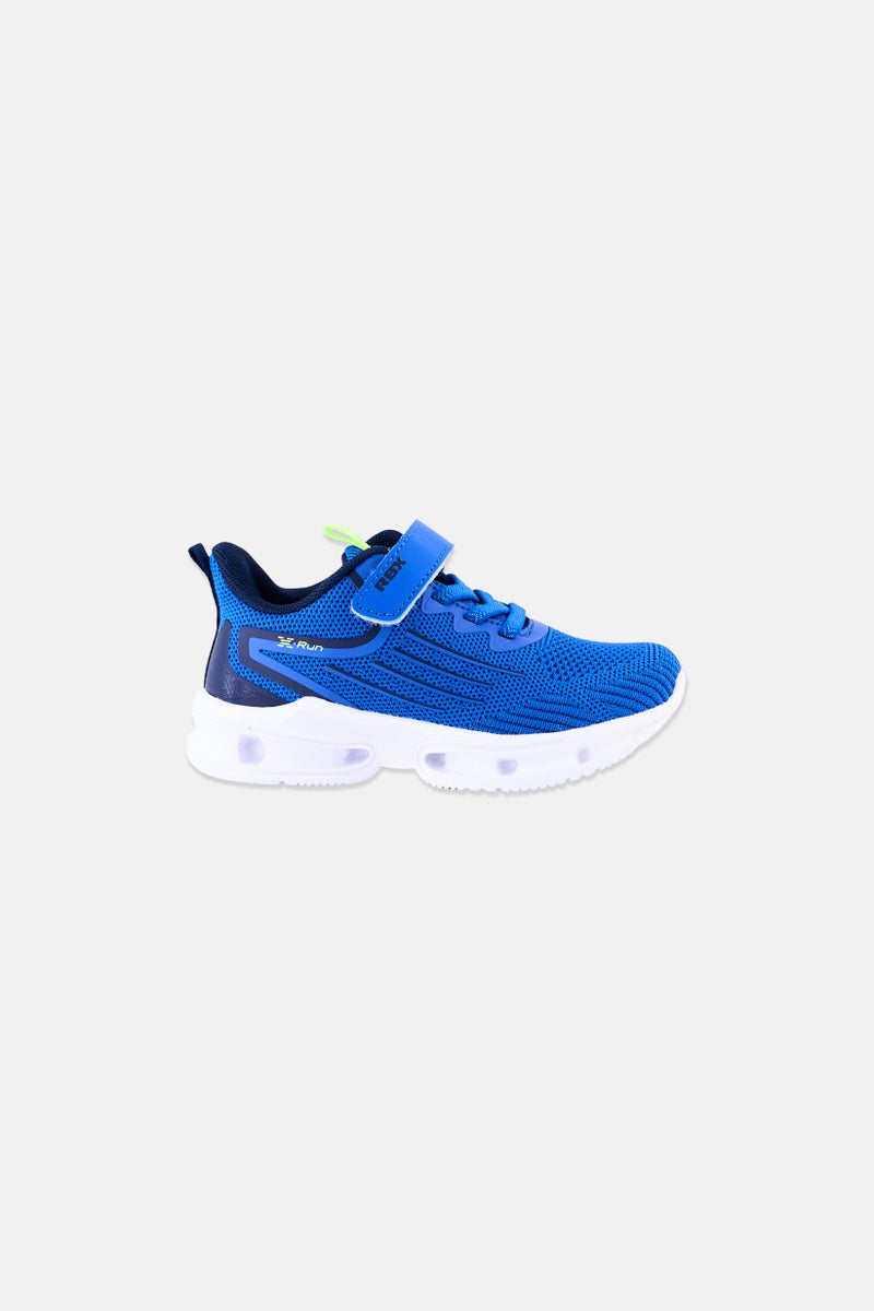 RBX Toddlers Boy Velcro Closure Running Shoes, Blue - Image 3