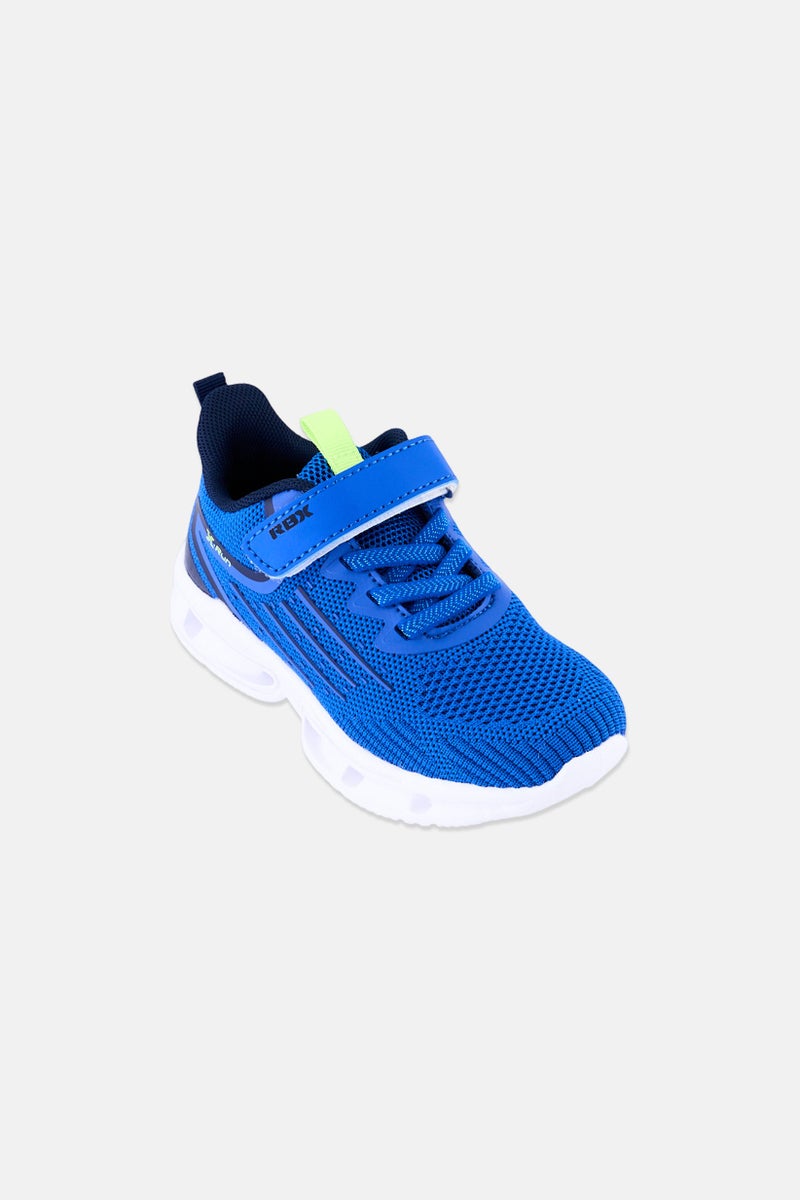 RBX Toddlers Boy Velcro Closure Running Shoes, Blue - Image 1