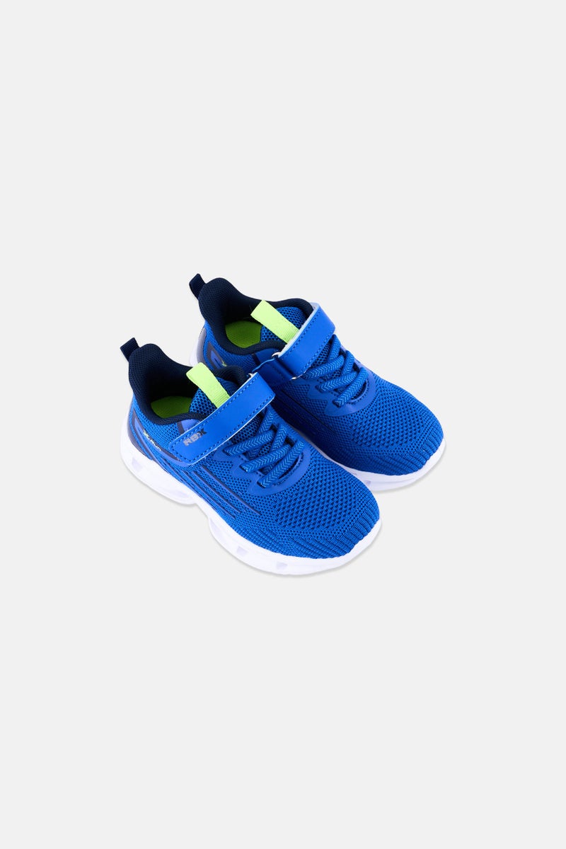 RBX Toddlers Boy Velcro Closure Running Shoes, Blue - Image 4