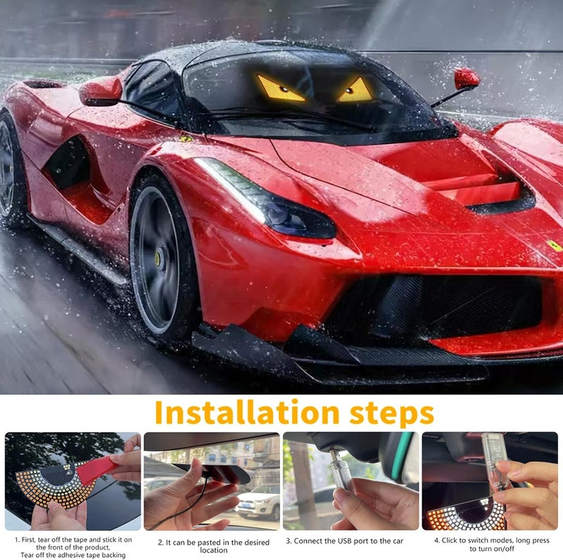 Minsezhi أضواء LED عيون الشيطان الديناميكية للسيارات - Image 4