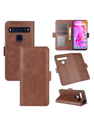 Case Cover For TCL 10L Dual-side Magnetic Buckle Horizontal Flip Leather Case with Holder & Card Slots & Wallet Brown - pzsku/ZD2C32A393110E593AB71Z/45/_/1712266425/6cb0c85f-59d5-448b-bfa3-4ae3485fec49