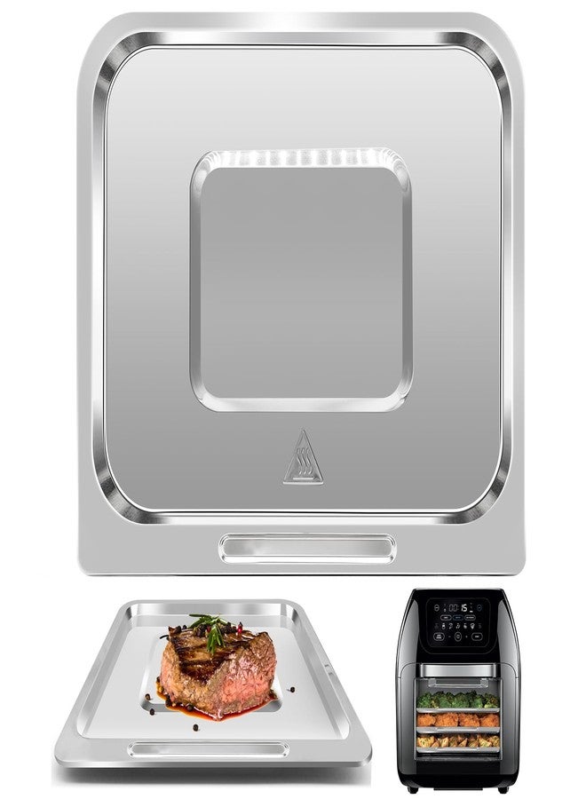 GWY صينية طهي GWY لقلاية الهواء CHEFMAN XL 10L متعددة الوظائف الرقمية، مقاس 9.4 × 8.8 بوصة، مصنوعة من مواد غير لاصقة آمنة غذائيًا، رف بديل لقلاية الهواء، صينية شواء، طبق مقرمش، آمنة للغسل في غسالة الأطباق - Image 1