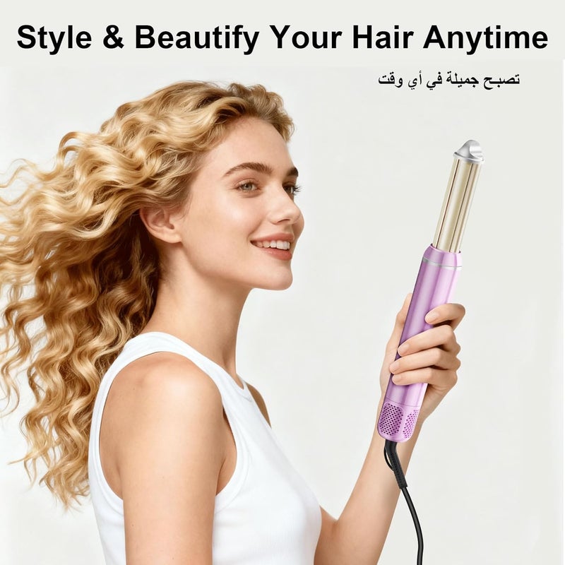Martisan 6 in 1 Airstyle Pro Set, Glory Hair Styler Combo for Salon, High Speed Hair Dry Blowout, 103,500 RPM Motor, 100M+ Negative Ions, Smoothing, Volumizing, Straightening, Frizz-free, Pink - Image 4