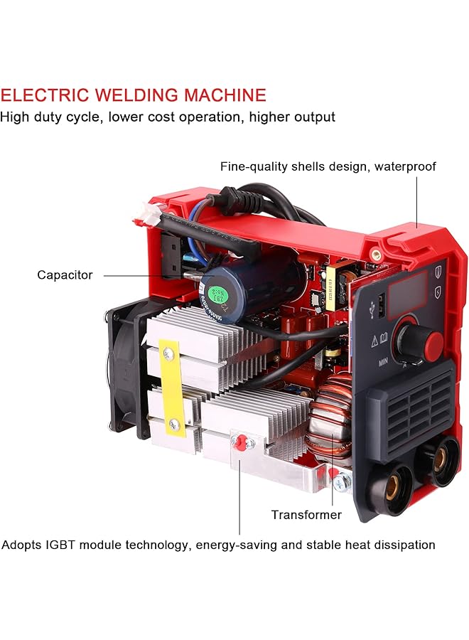 erorex Electric Welding Machine 20 225A Mma 225 Electric Welding Machine Household Mini Inverter 220 V Igbt Digital Small Industrial Welding Machine With Usb Port - Image 3