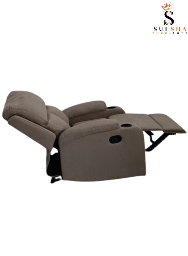 SULSHA Modern Style Ideal Design Single Living Room Sofa For The Perfect Stylish Home Single Recliner Chair For Living Room Overstuffed Breathable Fabric Reclining Chair Heavy Duty Reclining  - Image 3