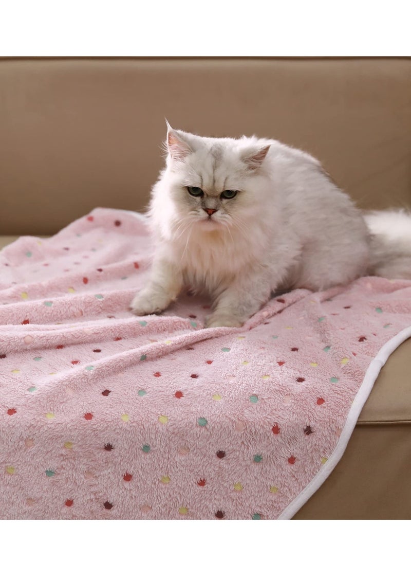 3 Blankets Super Soft and Fluffy Quality Wool Pet Blanket Facecloth Blanket for Dogs Puppies Cats Sleeping Blanket (3 Colors, 76x52cm) - Image 3