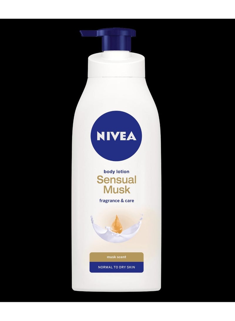 نيفيا لوشن جسم سنسشوال مسك بعبير المسك للبشرة العادية إلى الجافة 400ملليلتر - Image 1