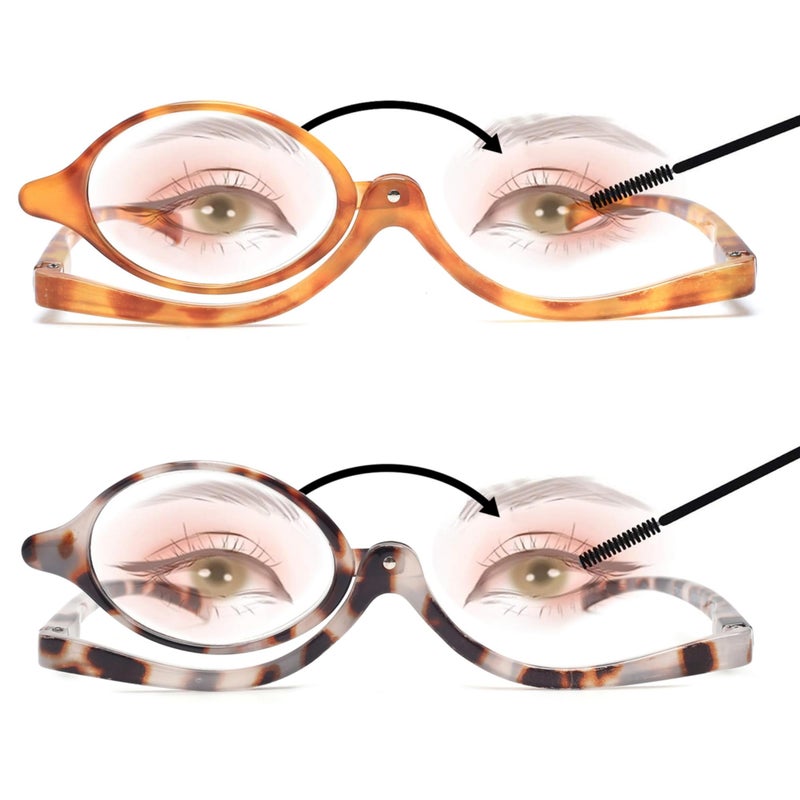 JM نظارات قراءة مكياج JM 2 زوج مكبرة قابلة للطي للنساء +1.5 - Image 1