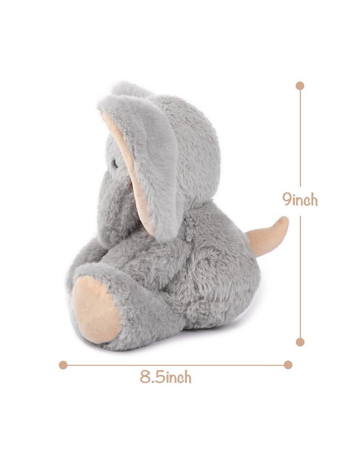 TCBunny Valentines Day Gifts Baby Elephant Bedtime Stuffed Animal Plush Toy 11", Kids, Aichie (Grey) - Image 3