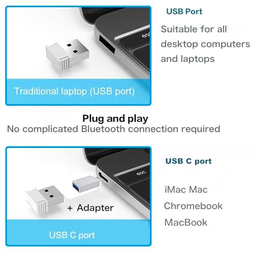 PEIBO Bluetooth Wireless Mouse for Laptop mac MacBook ipad MacBook air MacBook pro pc Desktop Computer Windows Chromebook Notebook - Image 5