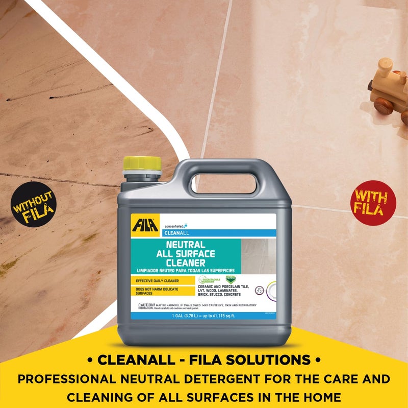 FILA Surface Care Solutions CLEANALL Neutral All Surface Cleaner, 1 Gallon - Image 2
