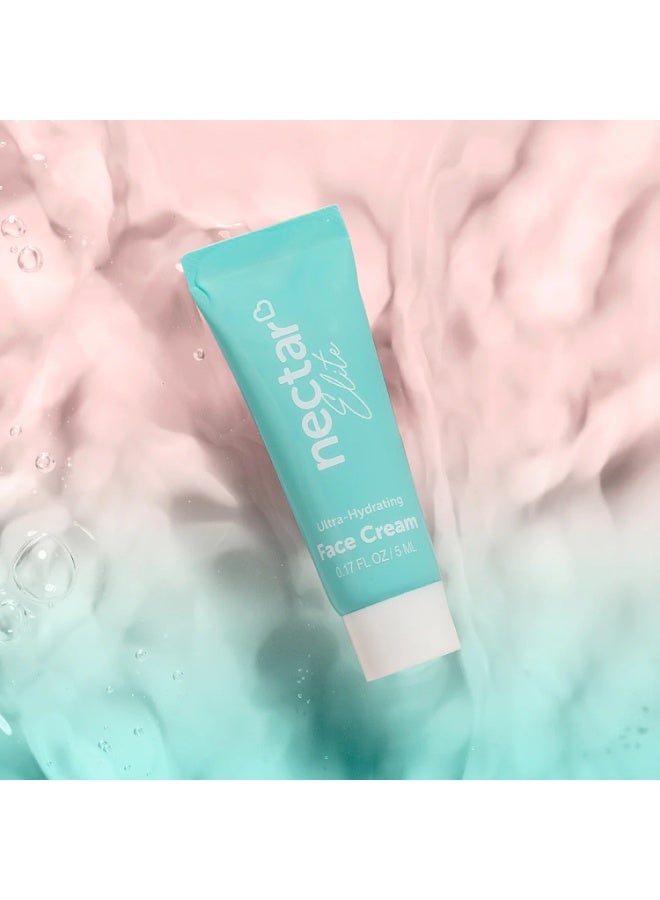 Nectar Life Nectar New Travel Bag Kit - Glow on the Go (Fruit Smoothie Whipped Soap, Body Scrub, Body Butter, Shampoo Pink Loofah, Strawberry Lip Butter, Ultra-Hydrating Face Cream) - Image 3