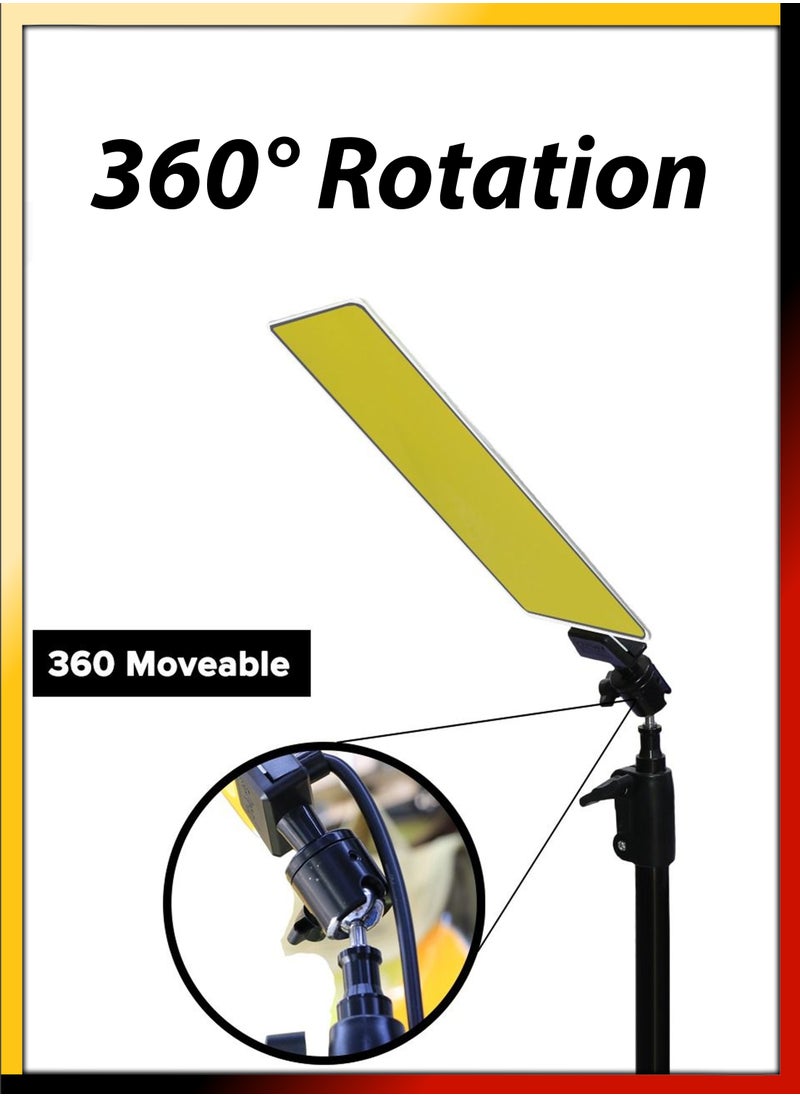 DBLEW - Led Camping Light With Remote Control 96000 Lumen Portable Adjustable Height Telescopic Tripod Stand Super Bright 12V Outdoor Work Fishing Patio Yard Garden Pool Night Party Street Stall Desert 1000W - Image 1