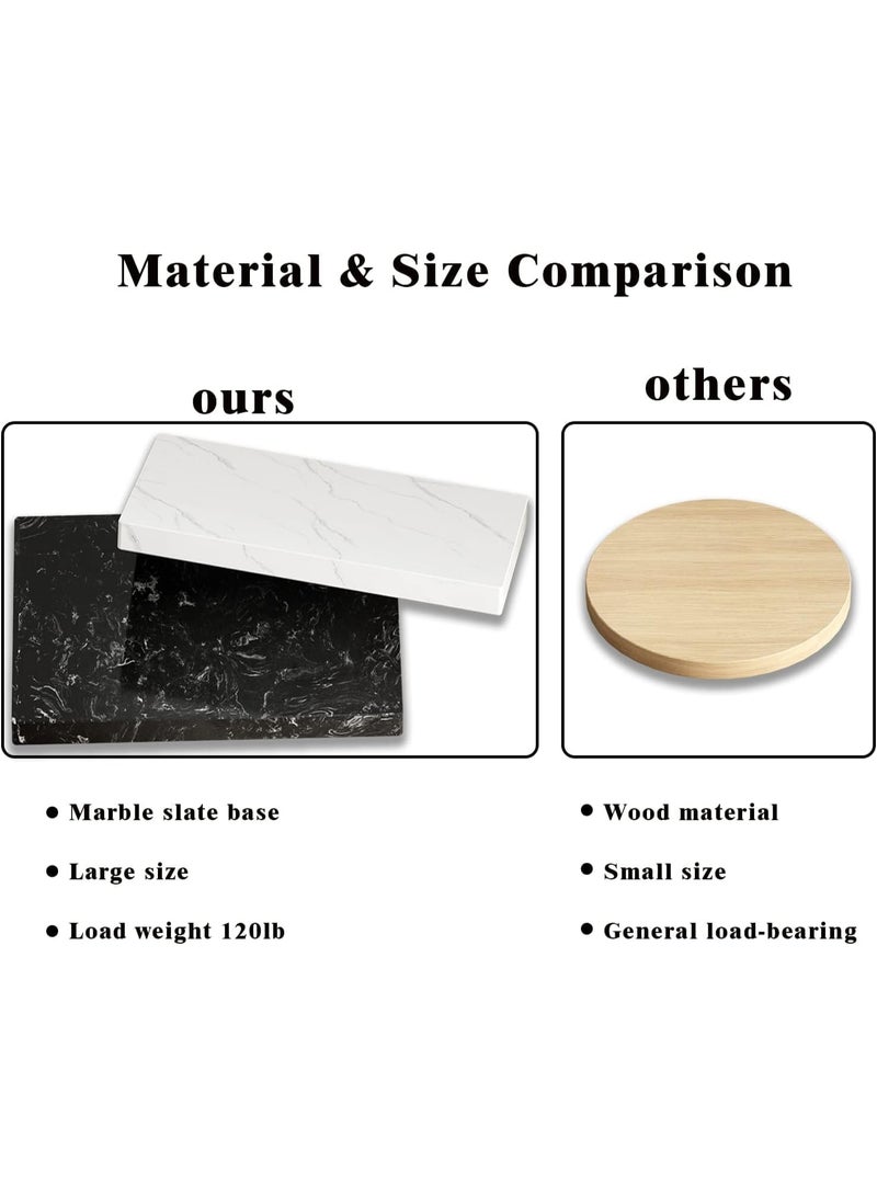 DUNISO Metal Coat Rack Freestanding, Coat Stand With 3 Hooks,Clothing Rack with Natural Marble Base, Space-Saving,Stable and Durable，for Entryway, Living Room,Bedroom, Office - Image 3