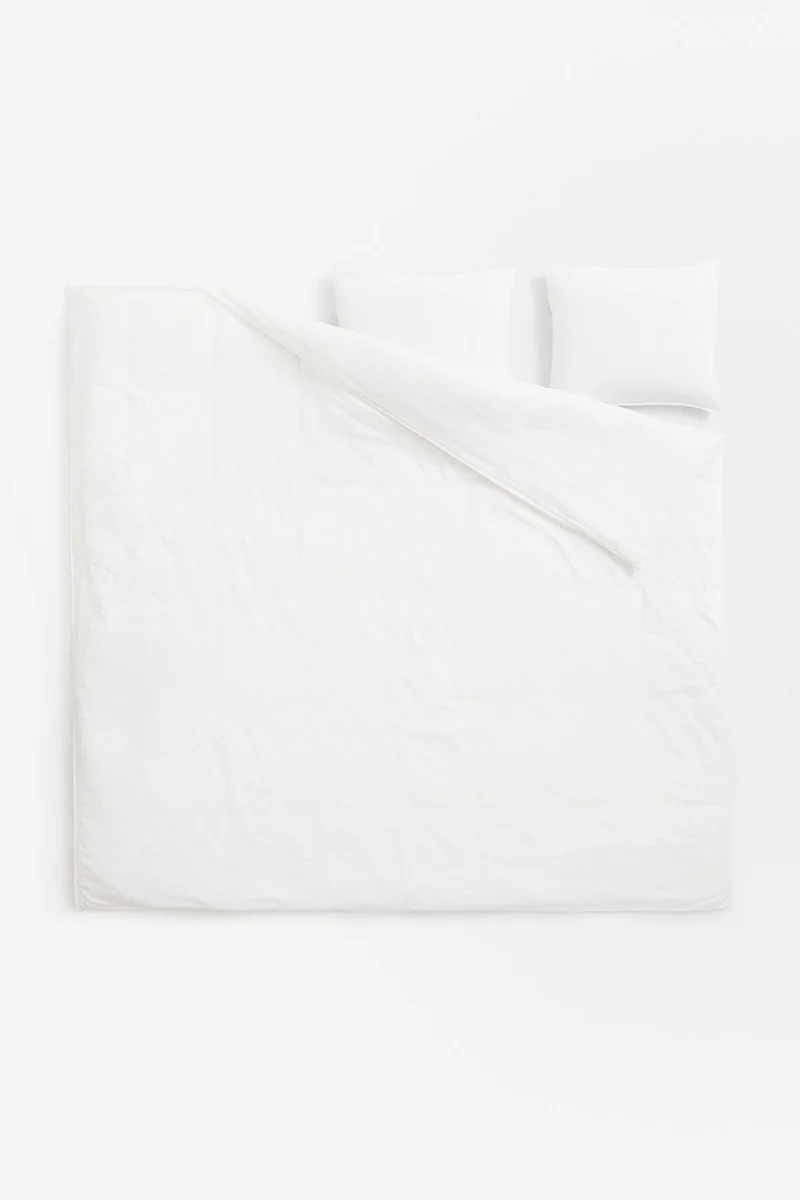 اتش اند ام لحاف من مزيج الكتان بمقاس double/king