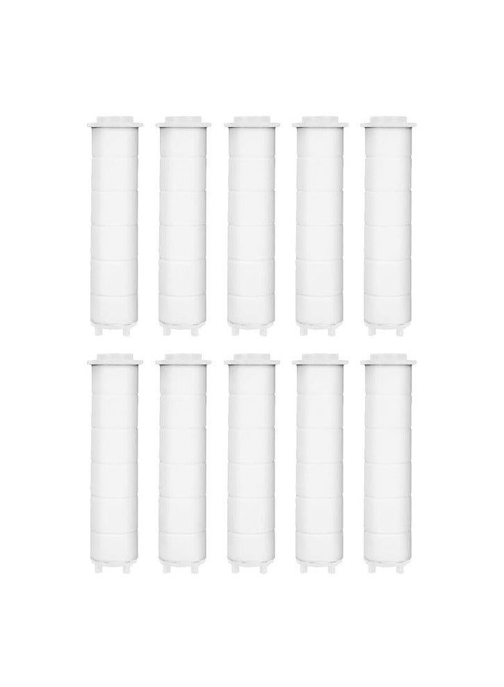 10pcs PP Cotton Filter Cartridge, PP Cotton Filter for Filtered Showerheads, Replacement for Handheld Detachable Filtration Shower Head (8cm Length) - Image 1