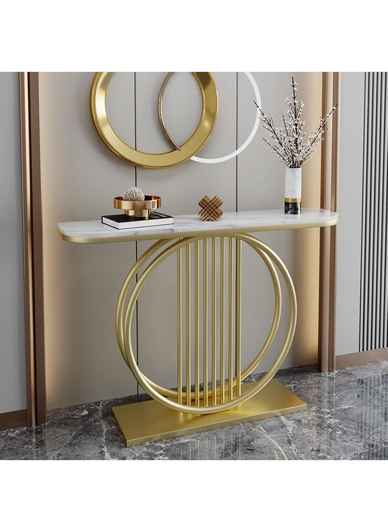Device Bas with BROWN ART SHOPPEE Brown Art SHOPPEE Living Room Modern Slate Console Table Luxury Hallway Narrow Side Table Entrance Coffee Table Home Furniture Coffee Console Tables for Living Room Corridor Hallway Gold White 