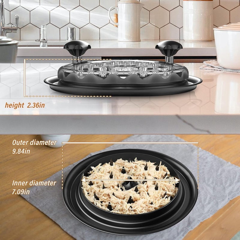 TORIOX أداة تمزيق الدجاج الكبيرة لصدور الدجاج، آلة تمزيق اللحم المرئية، شريط مضاد للانزلاق، مقبض مريح، خالية من BPA، لحم الخنزير، لحم البقر، الدجاج - Image 2