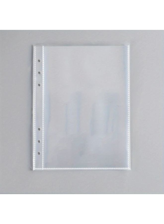 50 Sheets A5 PVC Photo Album Inserts 2 Grid 6 Hole Binder Pages For Photos Cards - Image 5