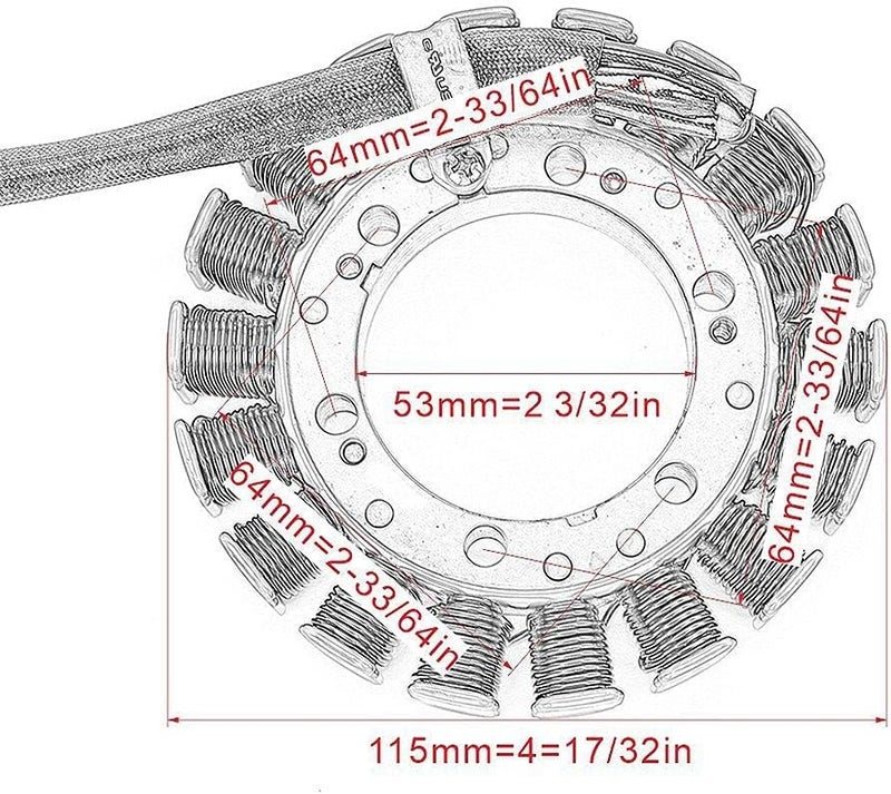QASULER Motorcycle Stator Coil for Yamaha XTZ750 Super Tenere 750 - Image 2