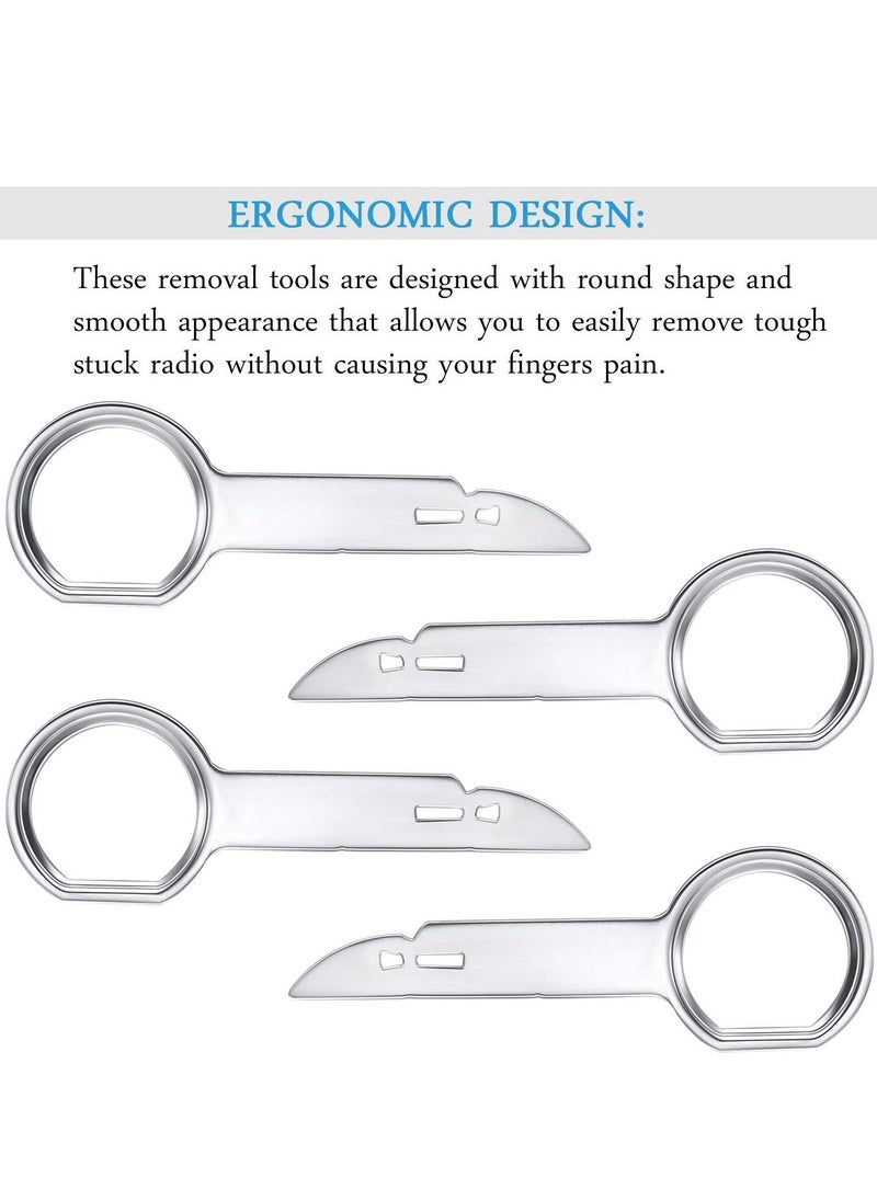 Generic Radio Removal Tool Key Tool, Car Radio Removal Key Tool, CD, DVD Host Key Removal Tool, with Easy Grip Handles, Compatible With Volkswagen, Ford, Mercedes and Audi (8 Pcs)  - Image 5