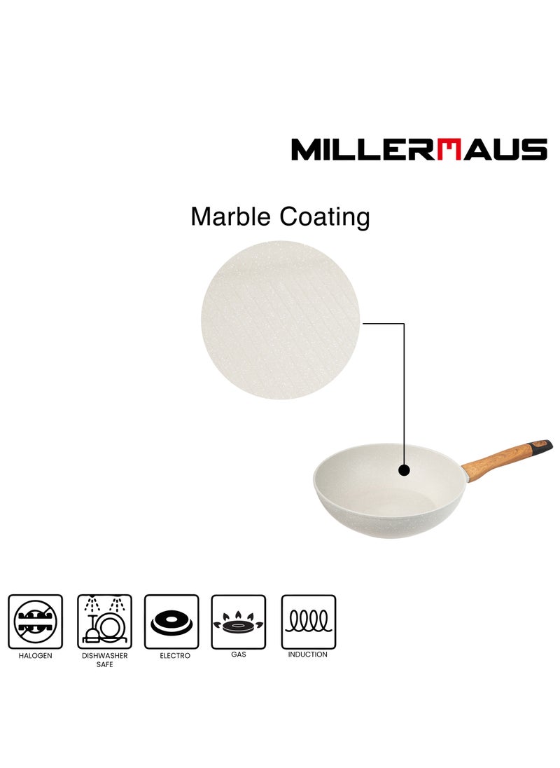 MILLERHAUS Millerhaus Wok Pan Dia 28cm Wok Pan 28cm Forged Aluminium  - Image 4