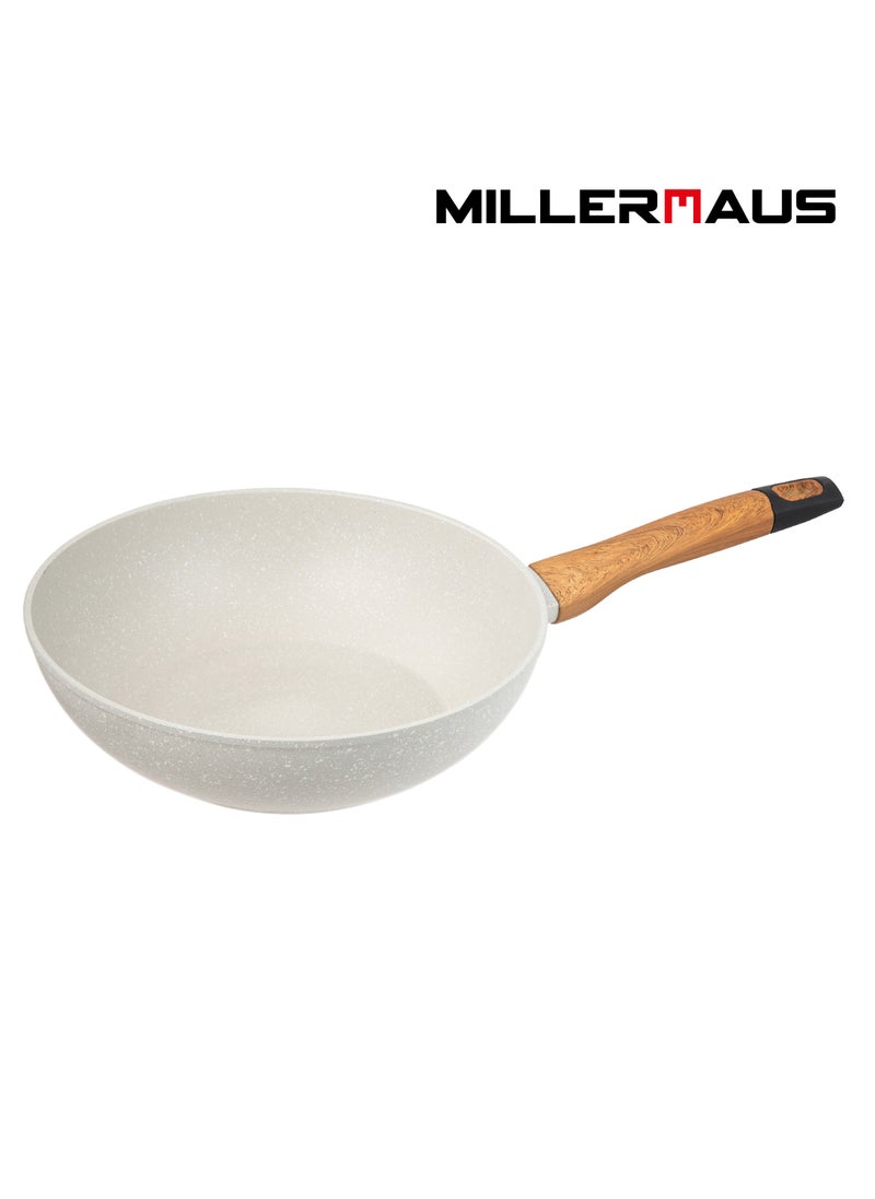 MILLERHAUS Millerhaus Wok Pan Dia 28cm Wok Pan 28cm Forged Aluminium  - Image 1