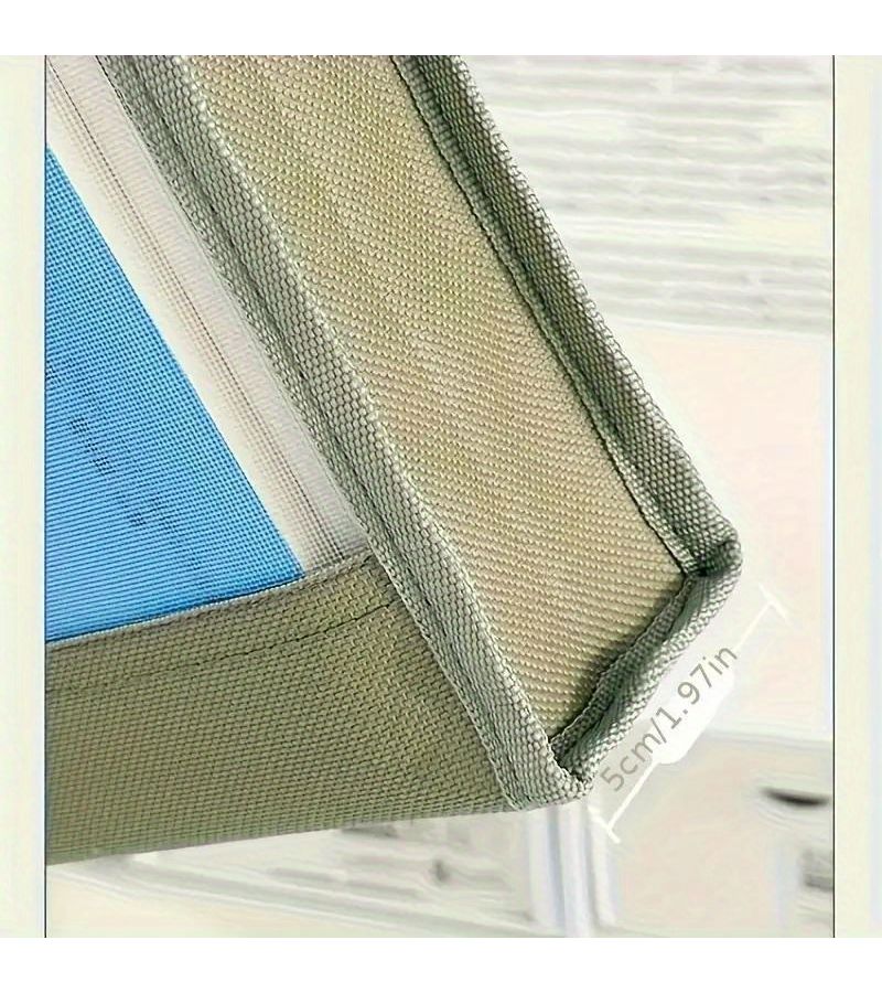 Yellow Large Capacity A4 Transparent Mesh File Bag Double Zipper Storage Pouch Thickened Polyester Office Organizer Student Stationery Supply - Image 3
