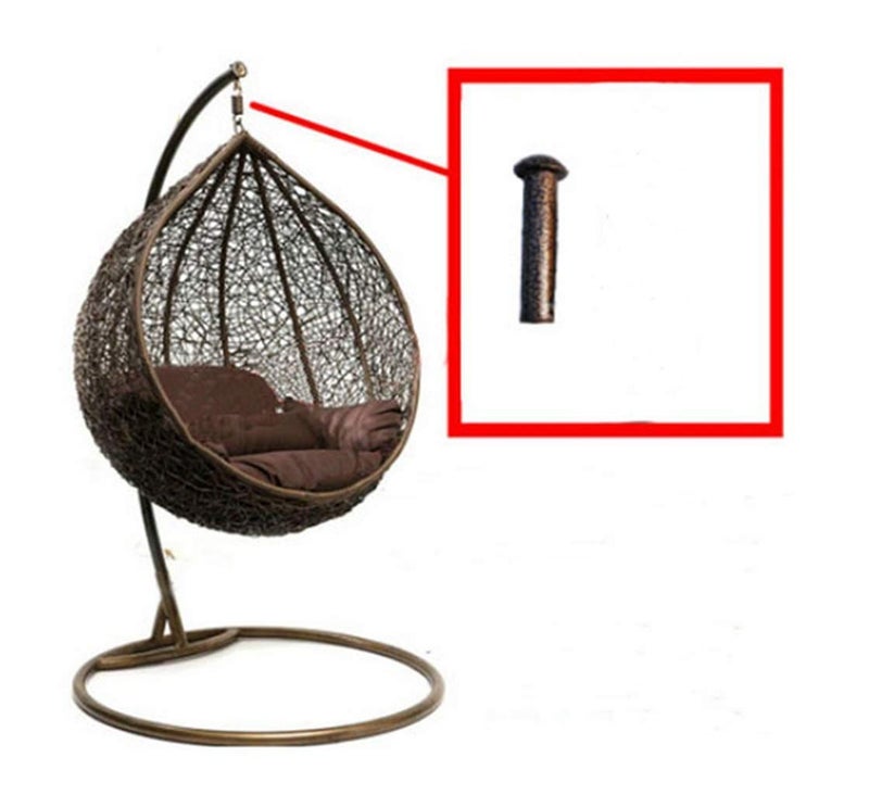 mkki Hammock Chair Ultimate Hanging Kit Hammock Pin Plug for Hanging Basket Chairs and Porch Swings (Brown) - Image 2