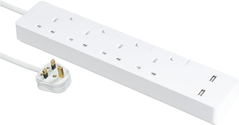 Schneider Electric 4G AvatarOn Trailing Socket Extension Cord with USB - Image 1