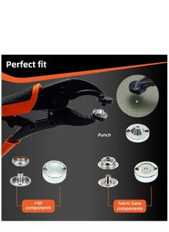 KASTWAVE Heavy Duty Snap Fastener Pliers for Metal Snaps Adjustable Snap Install Tool Pliers for Replacing Boat Cover Tarps Canvas Leather Snaps Sewing  - Image 4