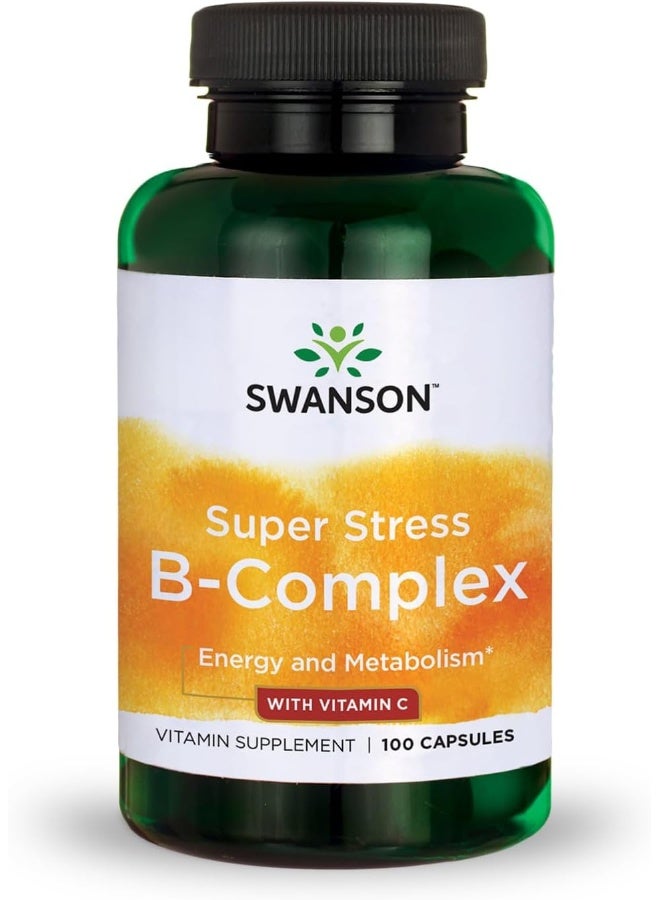 SWANSON Super Stress B Complex - 100 Capsules - Image 1