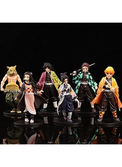 Trunkin Trunkin Set B Anime Demon Slayer Action Figure Toys for Kids | Kamado Tanjirou Nezuko Zenitsu Inosuke Kimetsu No Yaiba Cartoon Models Kids Toys - 14CM  - Image 3