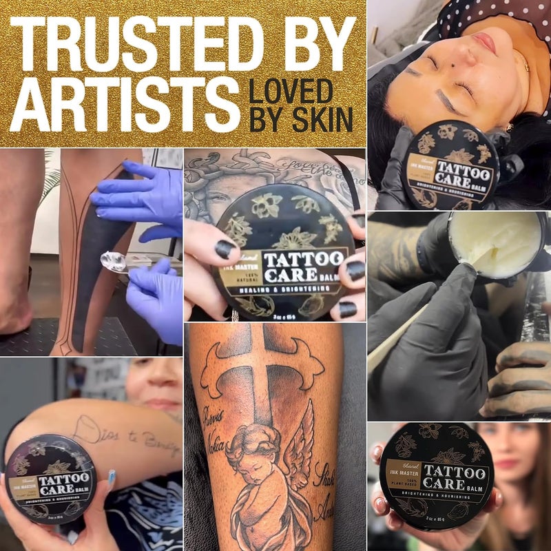 Daily life matching design Tattoo Aftercare Balm, All Natural Preservative-Free Healing Cream, Tattoo Cream Aftercare Color Enhancement Butter with Herbal Essences and Essential Oils for New and Old Tattoos, 6Oz Precision made - Image 5