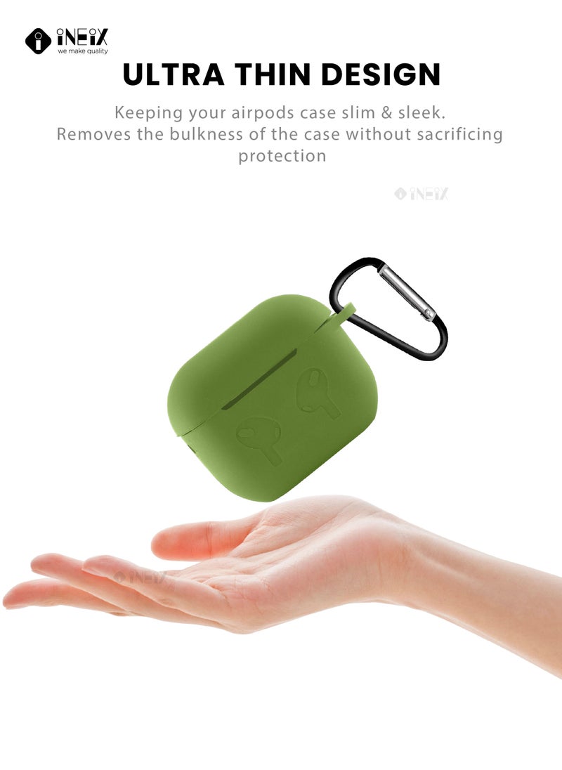 INEIX - Soft Silicone Case Cover For Apple AirPods 3 (3Rd Greneration) 2021 - Green - Image 1